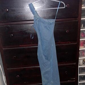 #21 Blue One-Shoulder Dress
